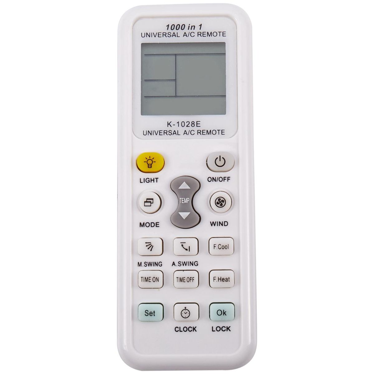 Universal Wireless K-1028E 1000 In 1 Ac Digital Lcd Remote Control For Air Conditioner