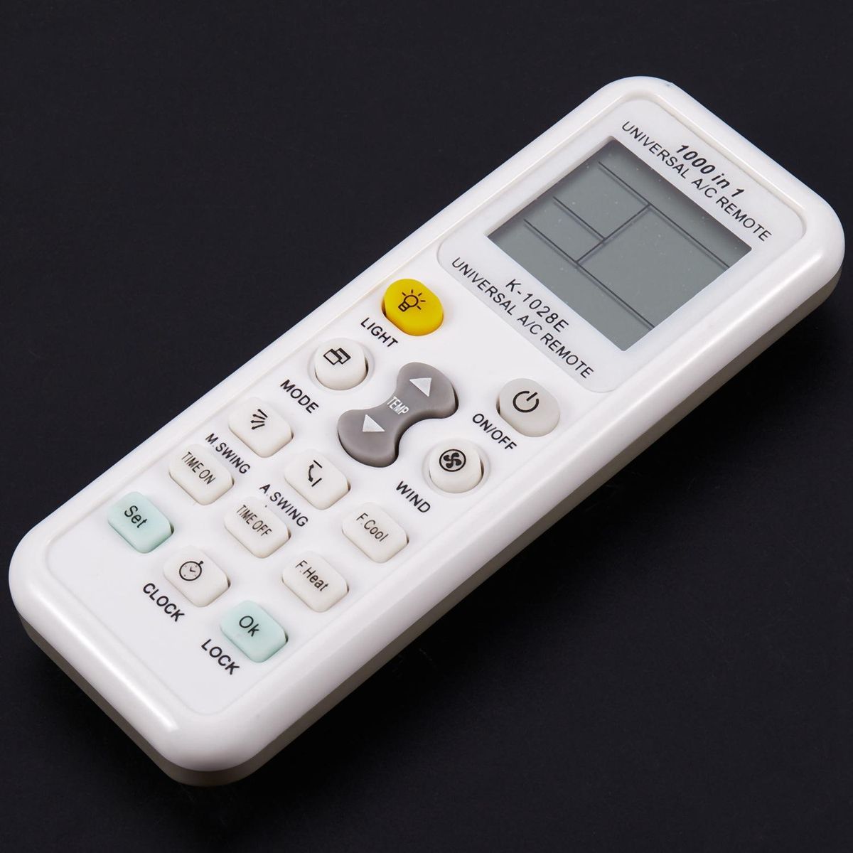 Universal Wireless K-1028E 1000 In 1 Ac Digital Lcd Remote Control For Air Conditioner