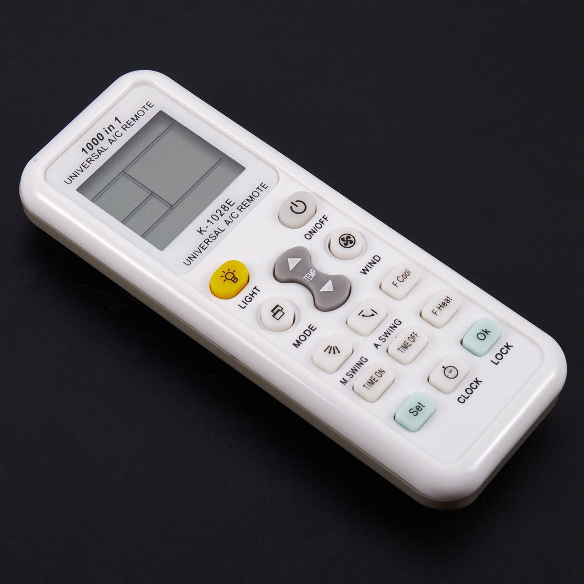 Universal Wireless K-1028E 1000 In 1 Ac Digital Lcd Remote Control For Air Conditioner