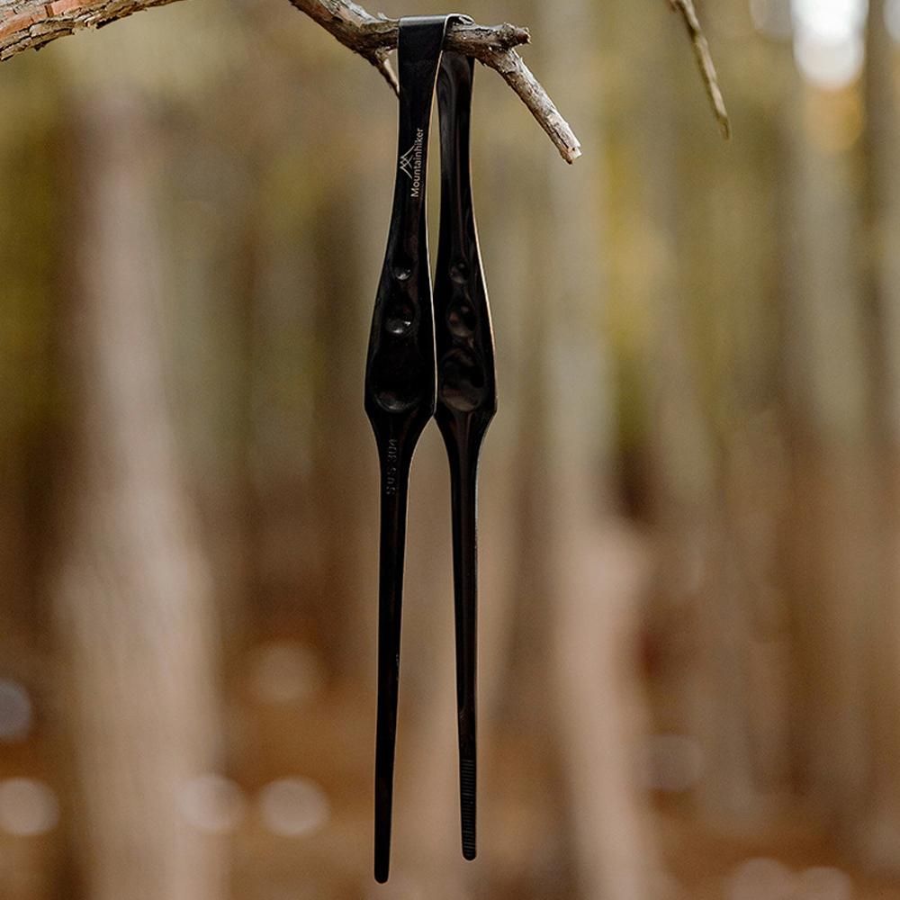 Outdoor Cooking Clip Stainless Steel Foods Tongs Barbecue Steak Clamp Travelling Picnic Camping Cookware Supplies