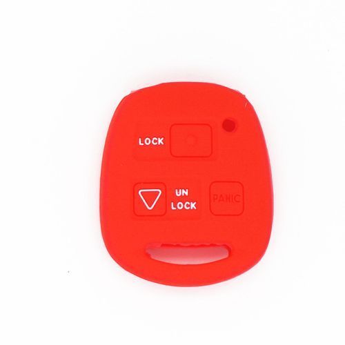 Silicone Key Cover Shell Fit For Lexus RX330 RX300 LS GX SC  Remote Key Case Fob Red
