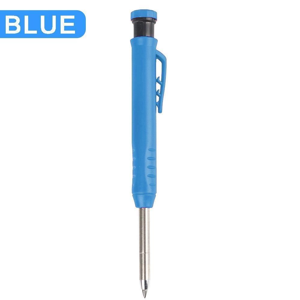 1PC Carpenter Pencil with Built-in Sharpener Blue