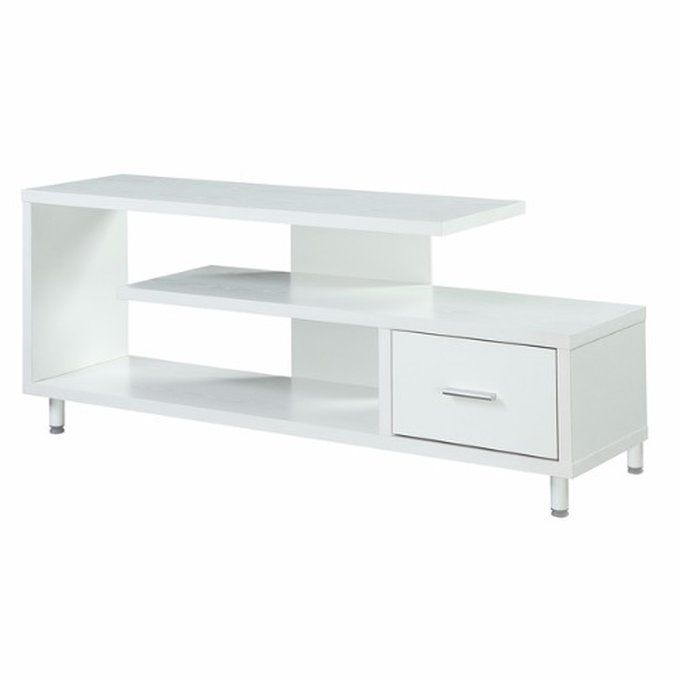 Handys - Contemporary Modern Seal II 60-inch TV Stand - White  (Lagos Delivery Only)