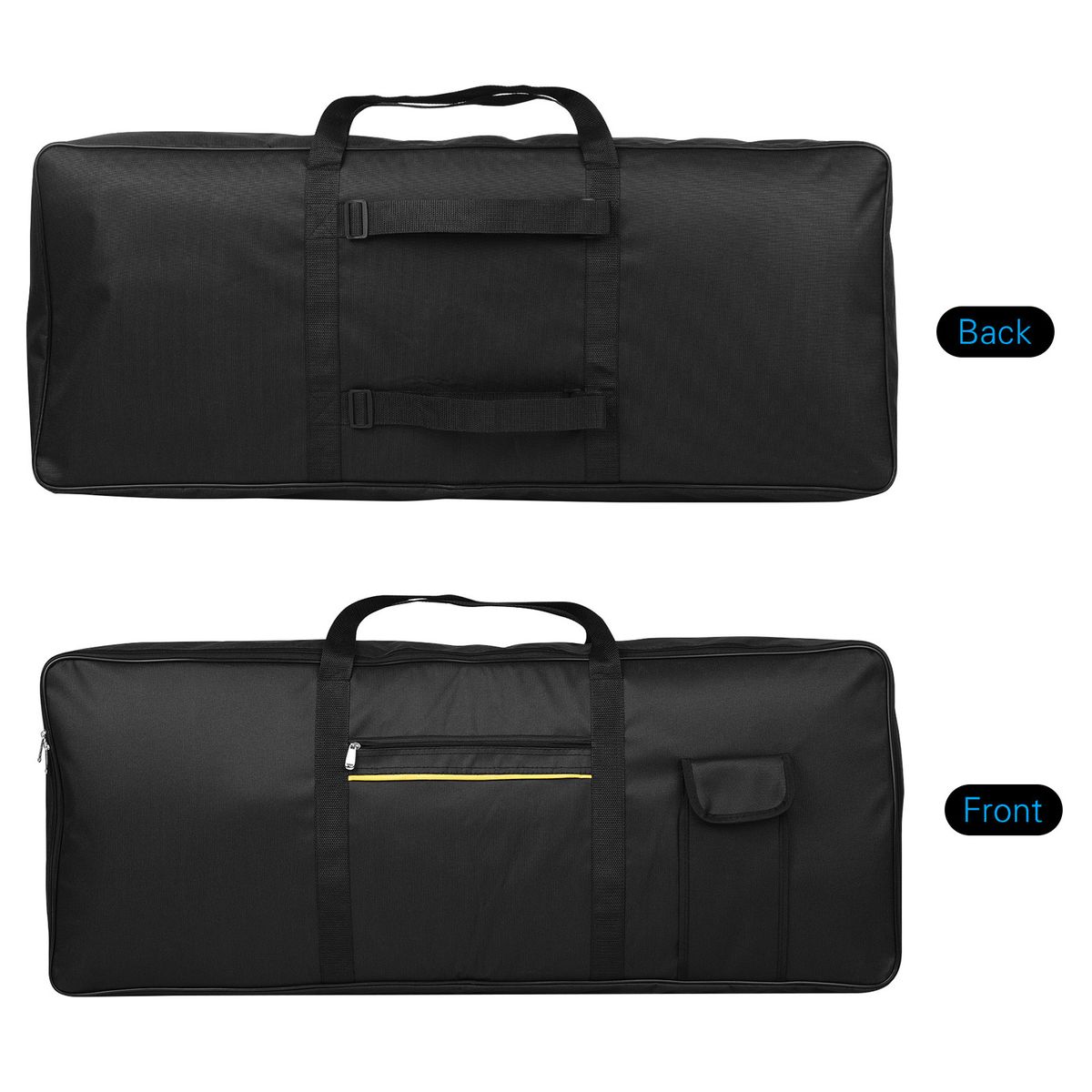 Portable 61-Key Keyboard Electric Piano Padded Case Gig Bag