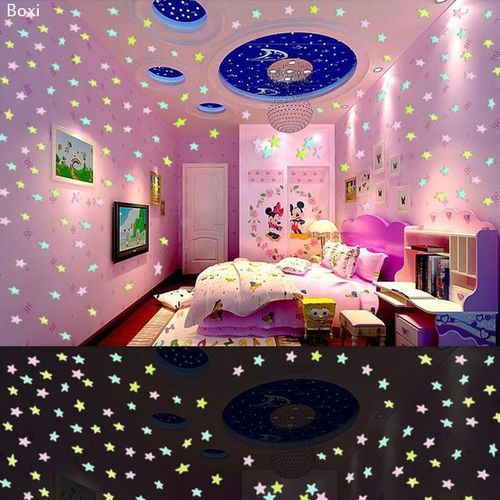 Glow In The Dark Wall Art Stickers (100pcs)