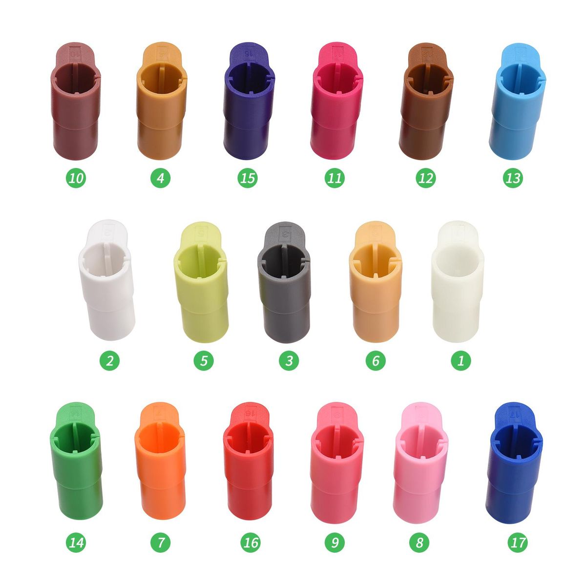 17 Packs Pen Adapter Set Marker Holder Replacement for Sharpie / Bic / Crayola / Sakura / Pilot / Pentel / Paper Mate / Mitsubishi uni-Ball Compatible with Cricut Explore Air 3/Air 2/Air/Maker/Maker 3