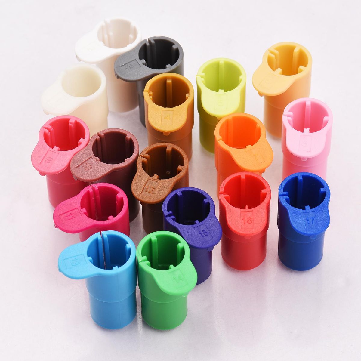 17 Packs Pen Adapter Set Marker Holder Replacement for Sharpie / Bic / Crayola / Sakura / Pilot / Pentel / Paper Mate / Mitsubishi uni-Ball Compatible with Cricut Explore Air 3/Air 2/Air/Maker/Maker 3