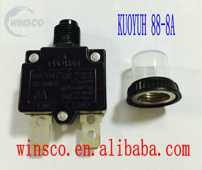 100% 88 88-8A NEW Waterproof CIRCUIT BREAKER KUOYUH Cap
