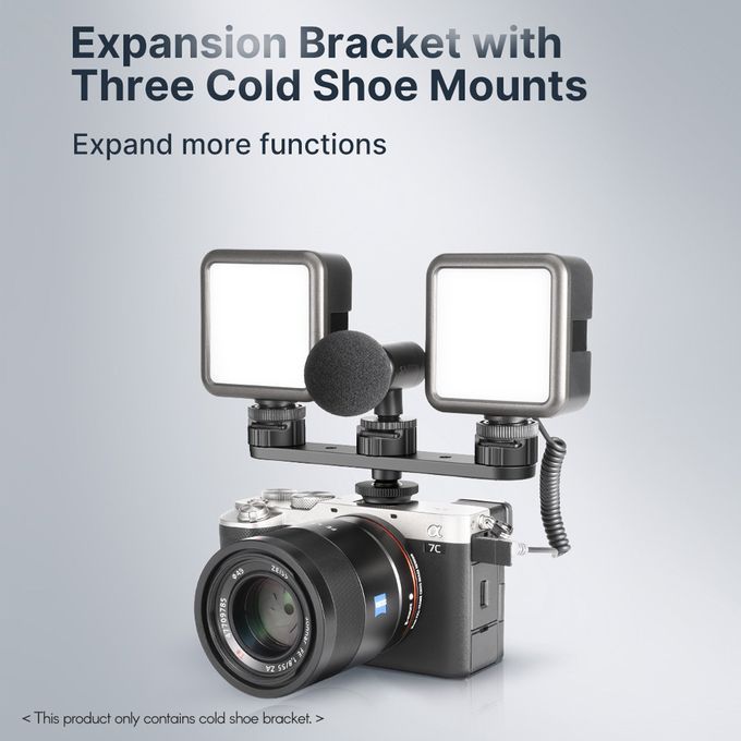 Ulanzi PT-23 Cold Shoe Bracket Vlog Expansion Bracket With