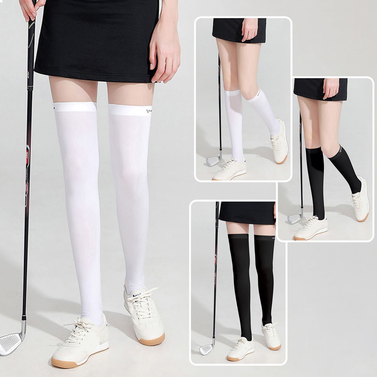 Sun Sleeves Leg Sleeves UV Protection Open Heel Cooling