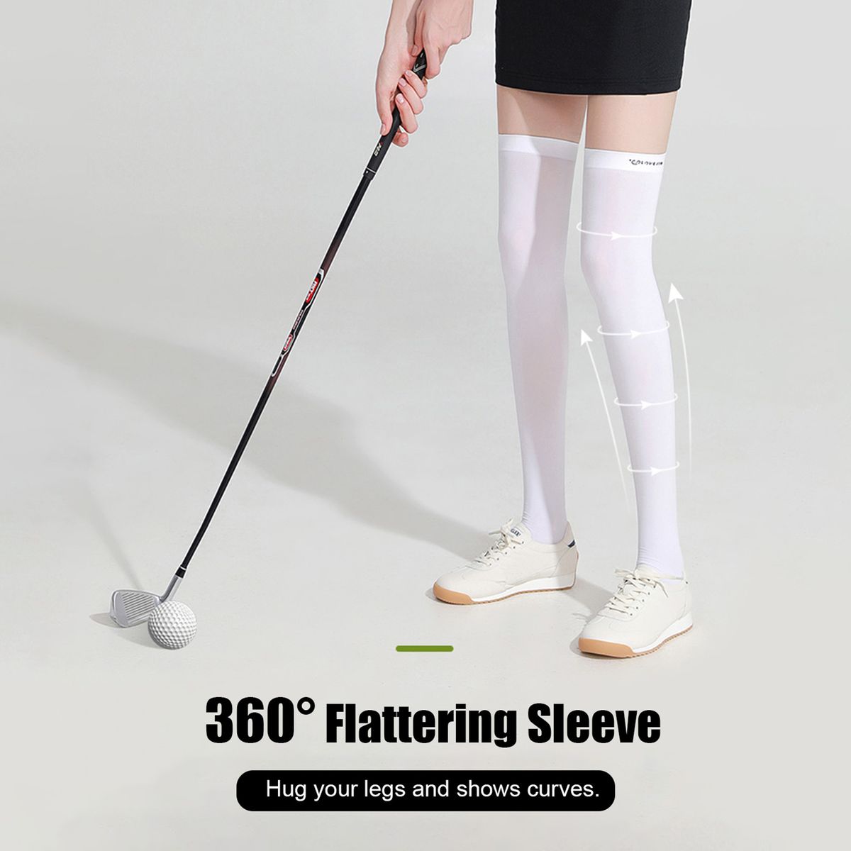 Sun Sleeves Leg Sleeves UV Protection Open Heel Cooling