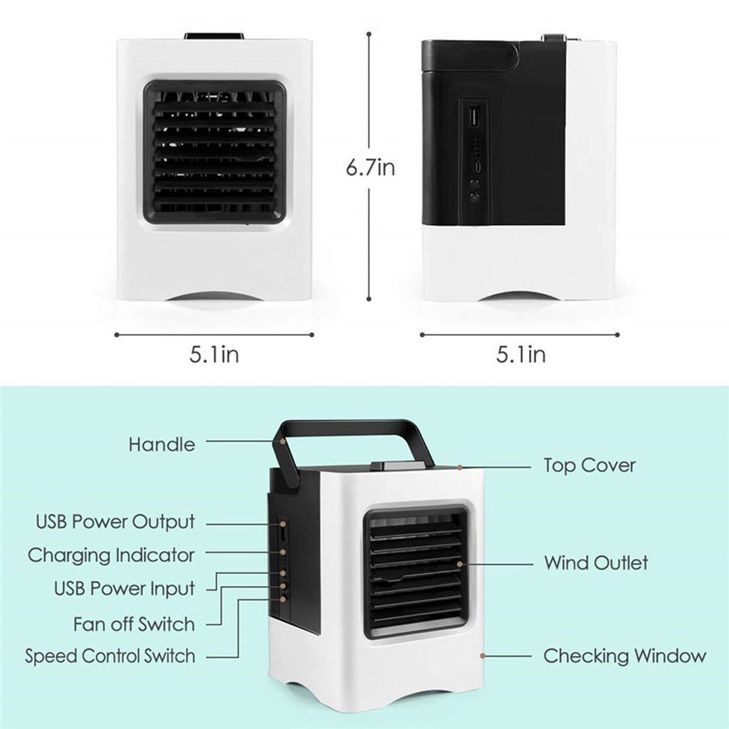 Home Air Cooling Mini Space 38# Cooler Conditioner Cooler 1 Portable Air Usb Desktop Fan In Room Air Personal Space Fan 4 For