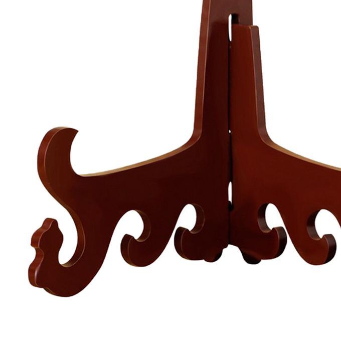 Wooden Plate Stand Rack Photo Frame Easel Holder For Collectibles