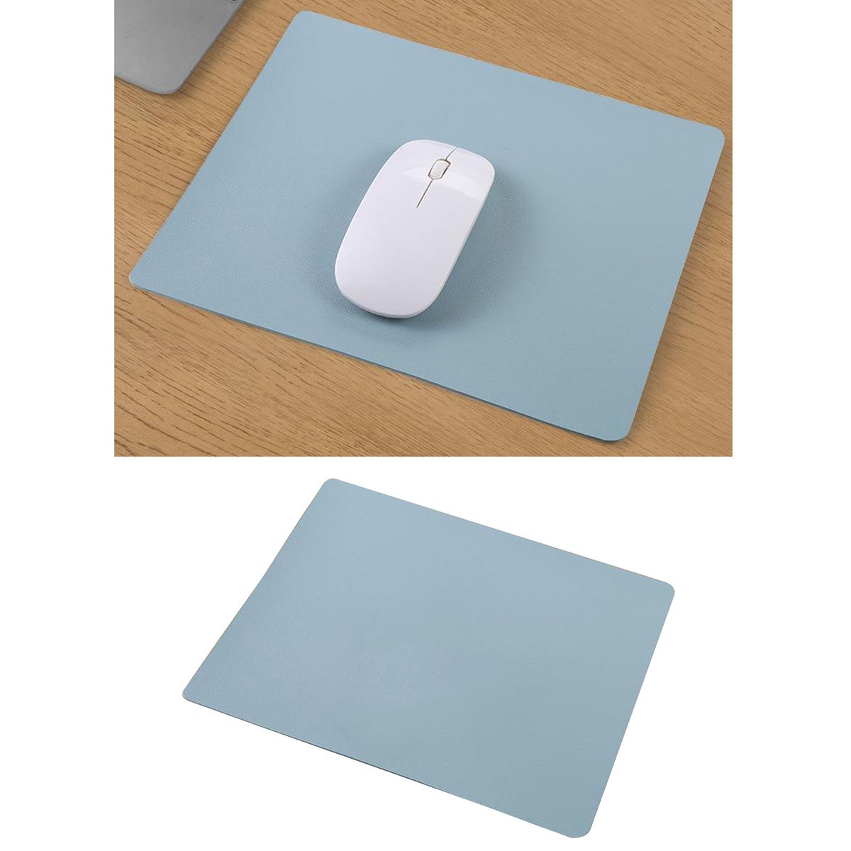 PU Leather Game Mouse Pad Mat Pad Mousepad Protector For Computer Blue