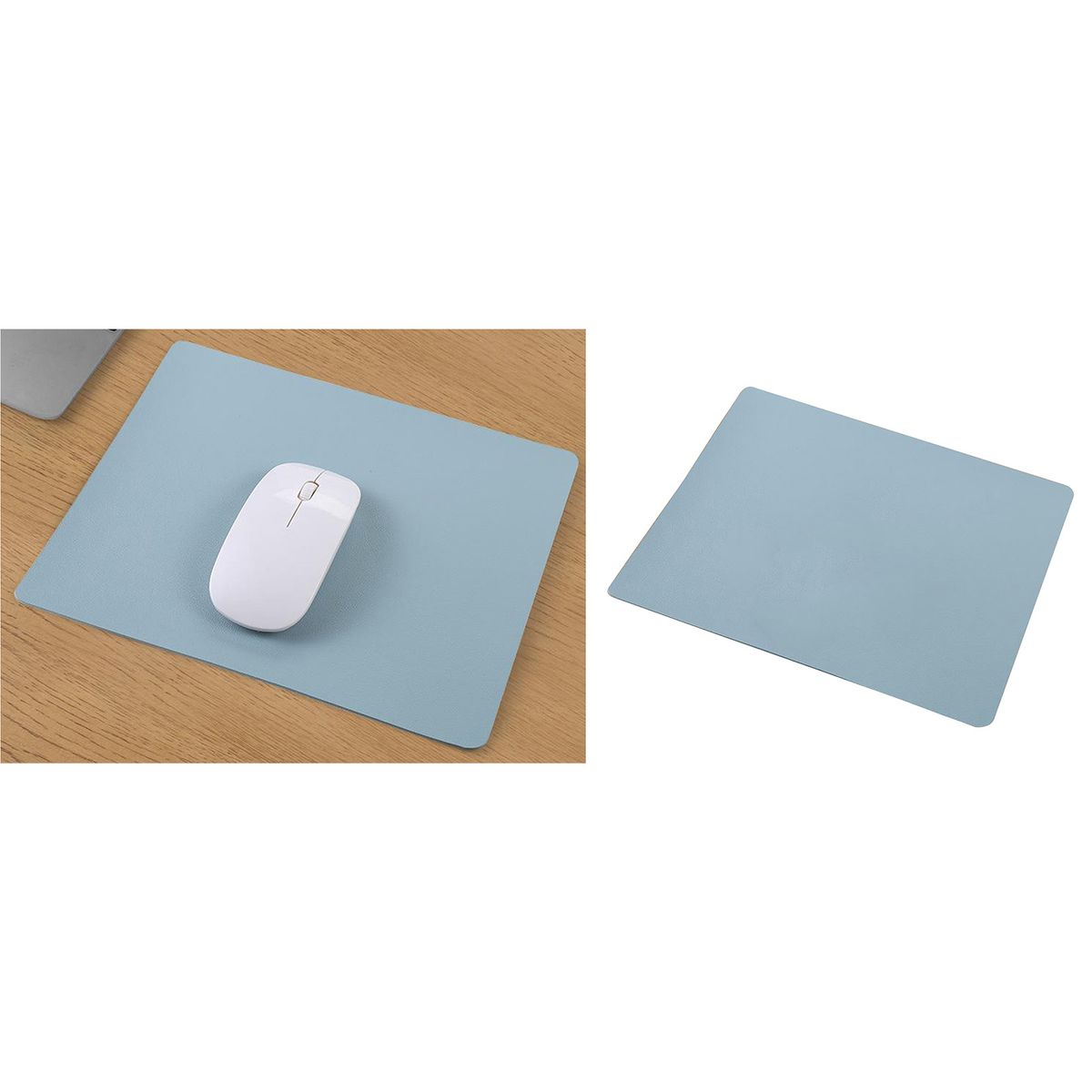 PU Leather Game Mouse Pad Mat Pad Mousepad Protector For Computer Blue