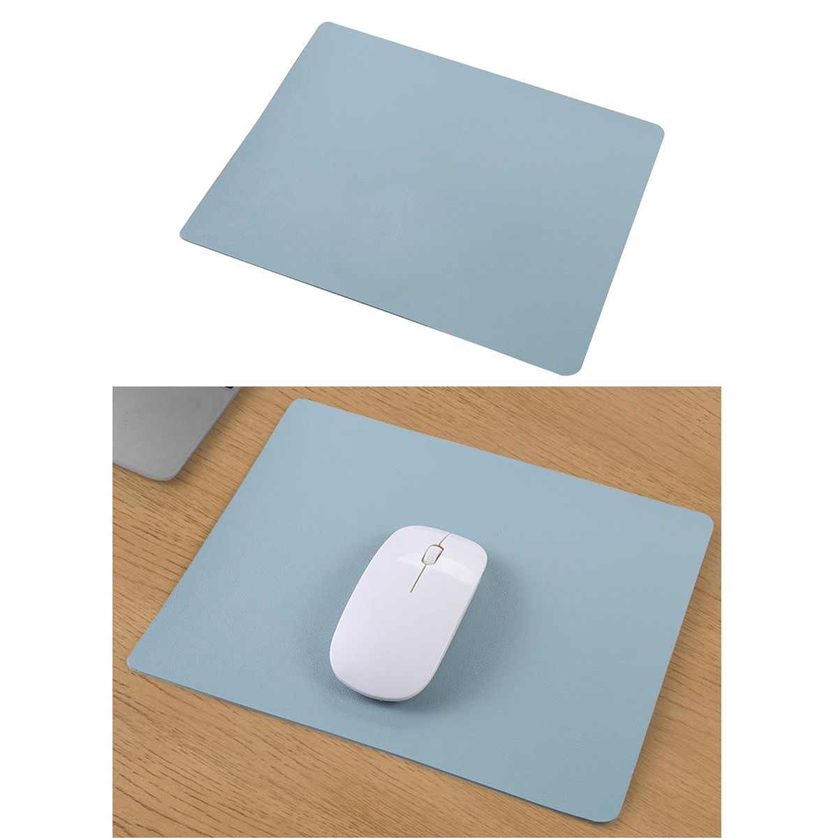 PU Leather Game Mouse Pad Mat Pad Mousepad Protector For Computer Blue