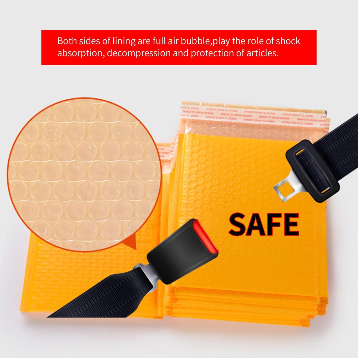 Bubble Mailers Padded Shipping Envelope Bag PolyMailer Self Seal Mailing Gift Bags for Delivery Magazine Lined Mailer 50 Pack 13x18cm/5.1x7.1in