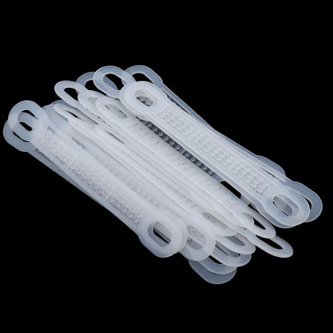 20Pcs Clear NonSlip Silicone Hanger Grips Pack Of 20 Clothing Hanger