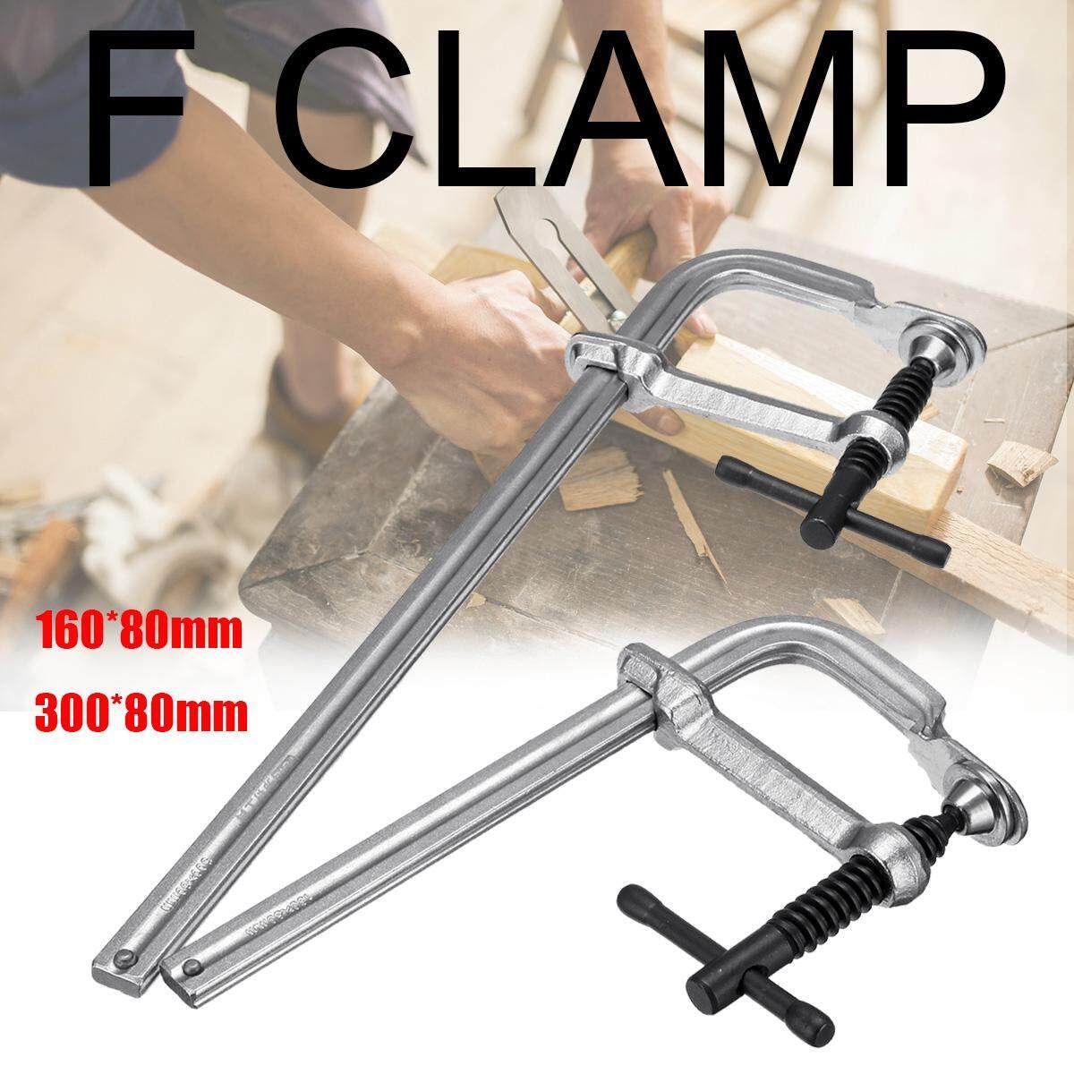 300x80mm F-Clamp Quick Release Bar Heavy Duty Woodworking Grip Release Squeeze Carpenter Hand Tool 160*80mm