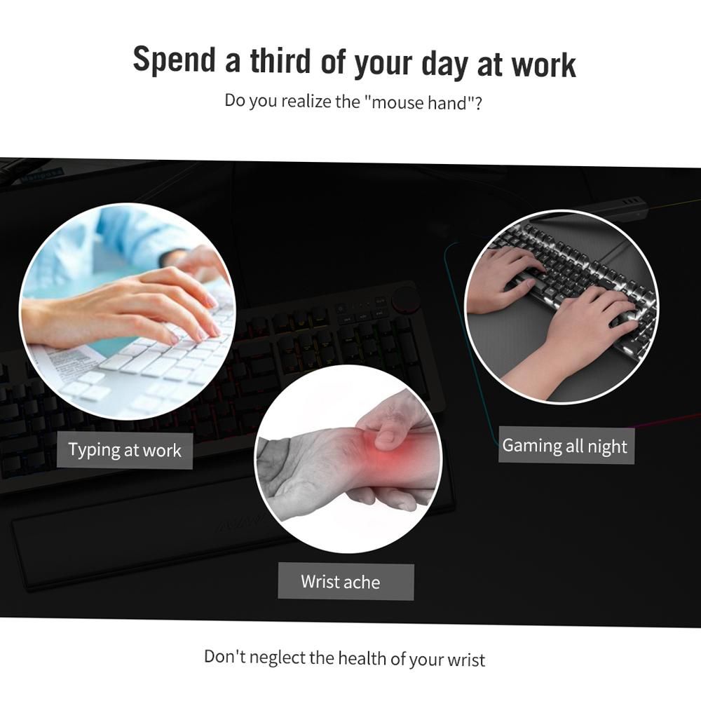 Ajazz Mechanical Keyboard Wrist Pad Ergonomic Comfort Memory Foam Keyboard Wrist Rest Pad For Office Computer
