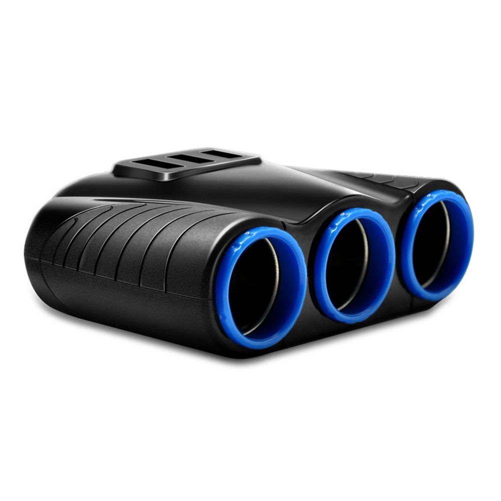 12-24V 3 Ways Car   Socket Splitter USB-
