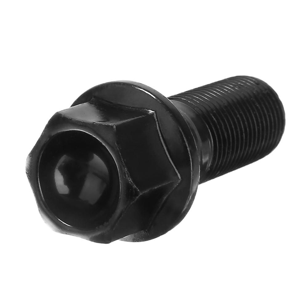 5Pcs M14 x 1.25 Black Wheel Locking Lug Bolt Nut Steel