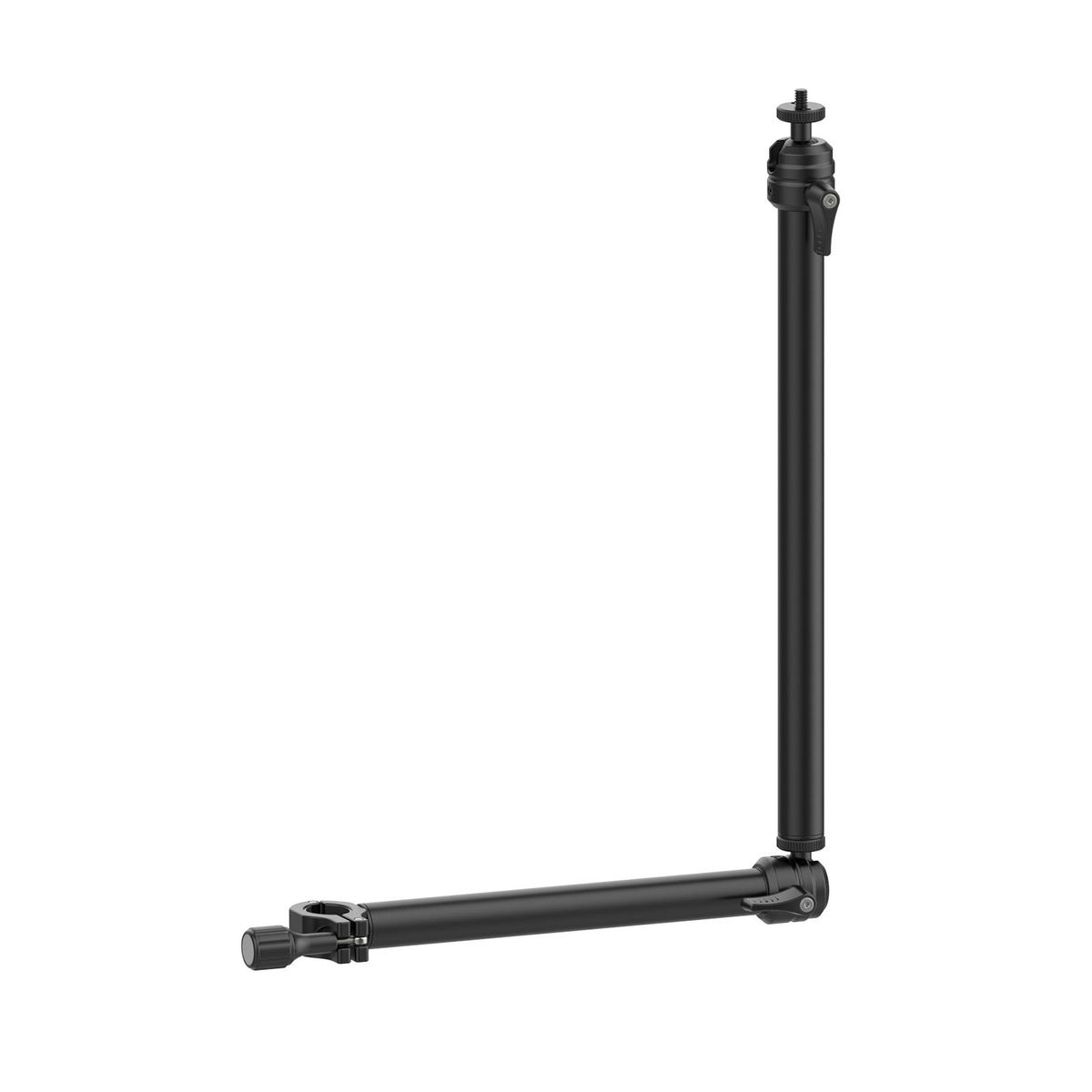 VIJIM LS04 Professional Live Streaming Stand 2-Section Flexible Extendable Arm Aluminum Alloy 1/4 Inch Screw 360° Rotatable Ballhead 1KG Load Capacity with Pipe Clamp