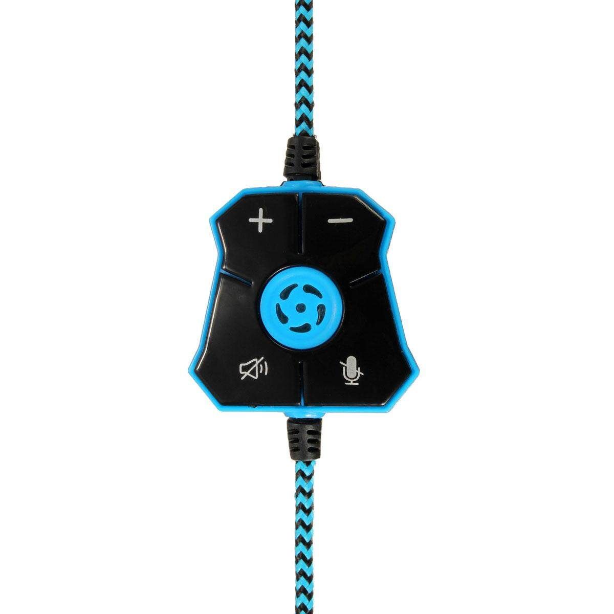 USB Gaming Kopfh?rer Headset Headband Headphone Stirnband Fur PC Laptop Computer NEW（2 For Choice） Blue (blue)