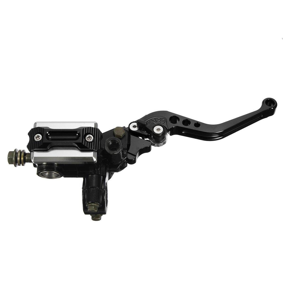 2 Pair Universal Motorcycle 7/8 Brake Master Cylinder Clutch Lever Black