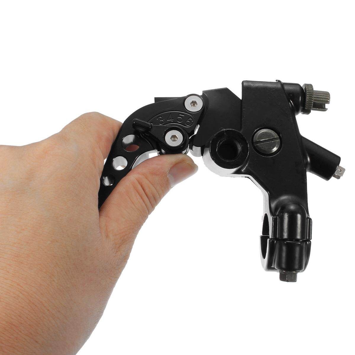 2 Pair Universal Motorcycle 7/8 Brake Master Cylinder Clutch Lever Black