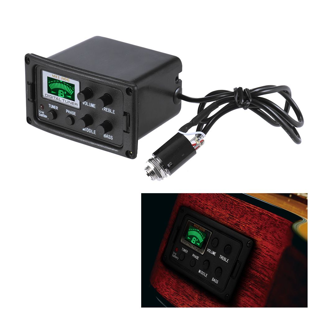 Acoustic Guitar 3-Band EQ Equalizer Tone And Volume
