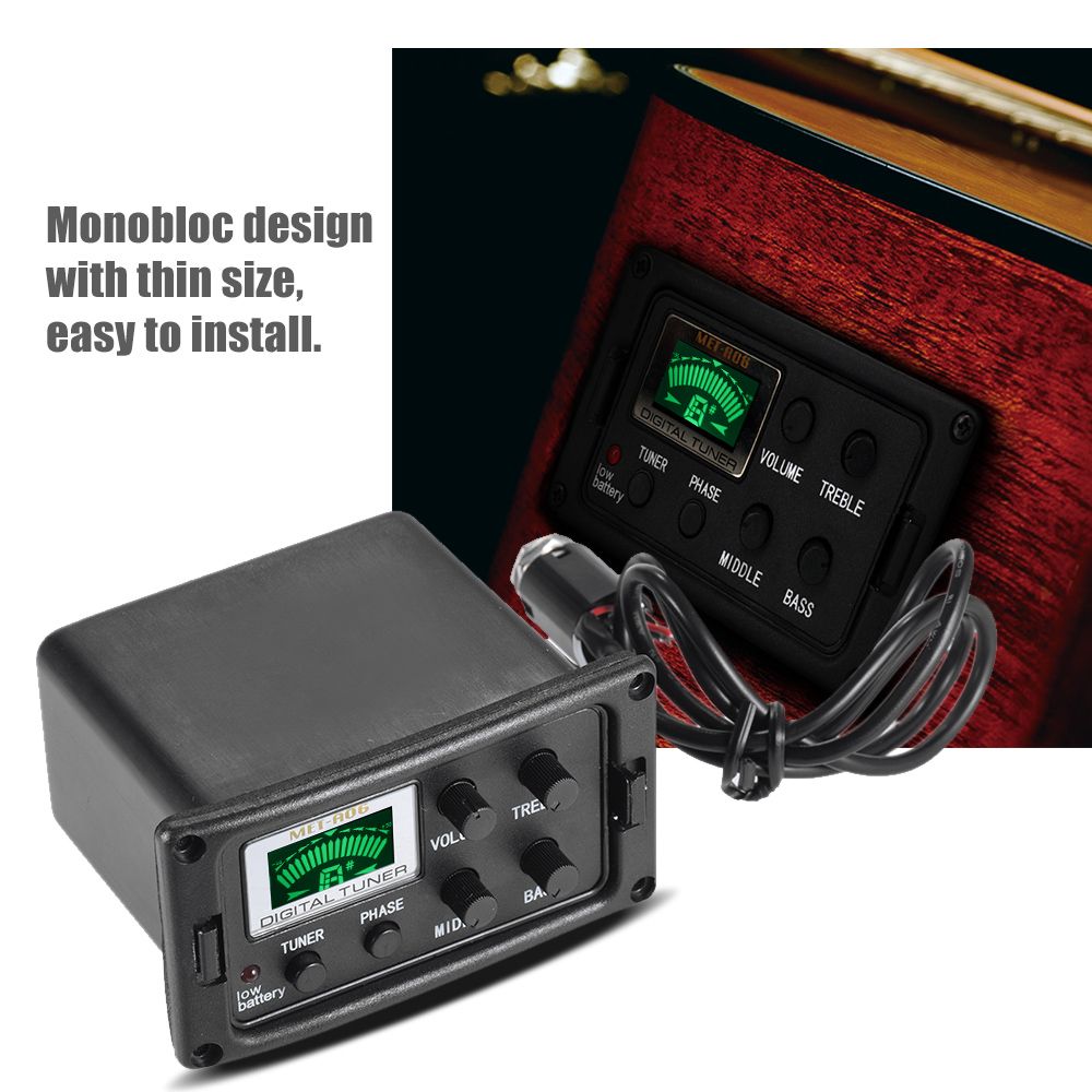 Acoustic Guitar 3-Band EQ Equalizer Tone And Volume