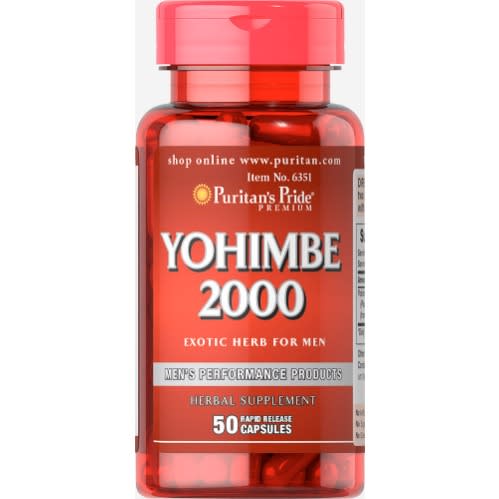 Yohimbe 2000mg By 50 Capsules