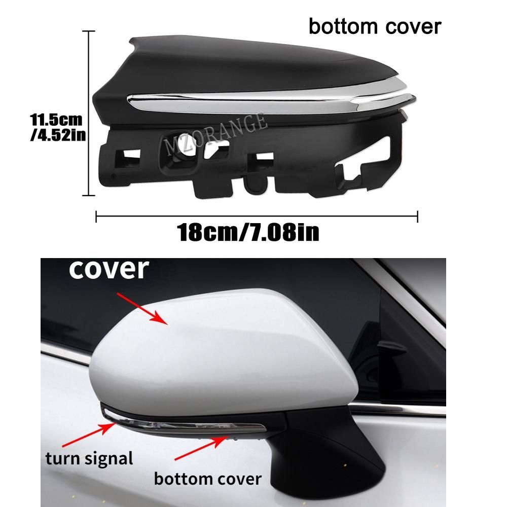 Rearview Mirror Bottom Cover Trim For Toyota Camry  Avalon 2019 2020-2022 Car Accessories Exterior Side Mirrors Lower Cover Cap