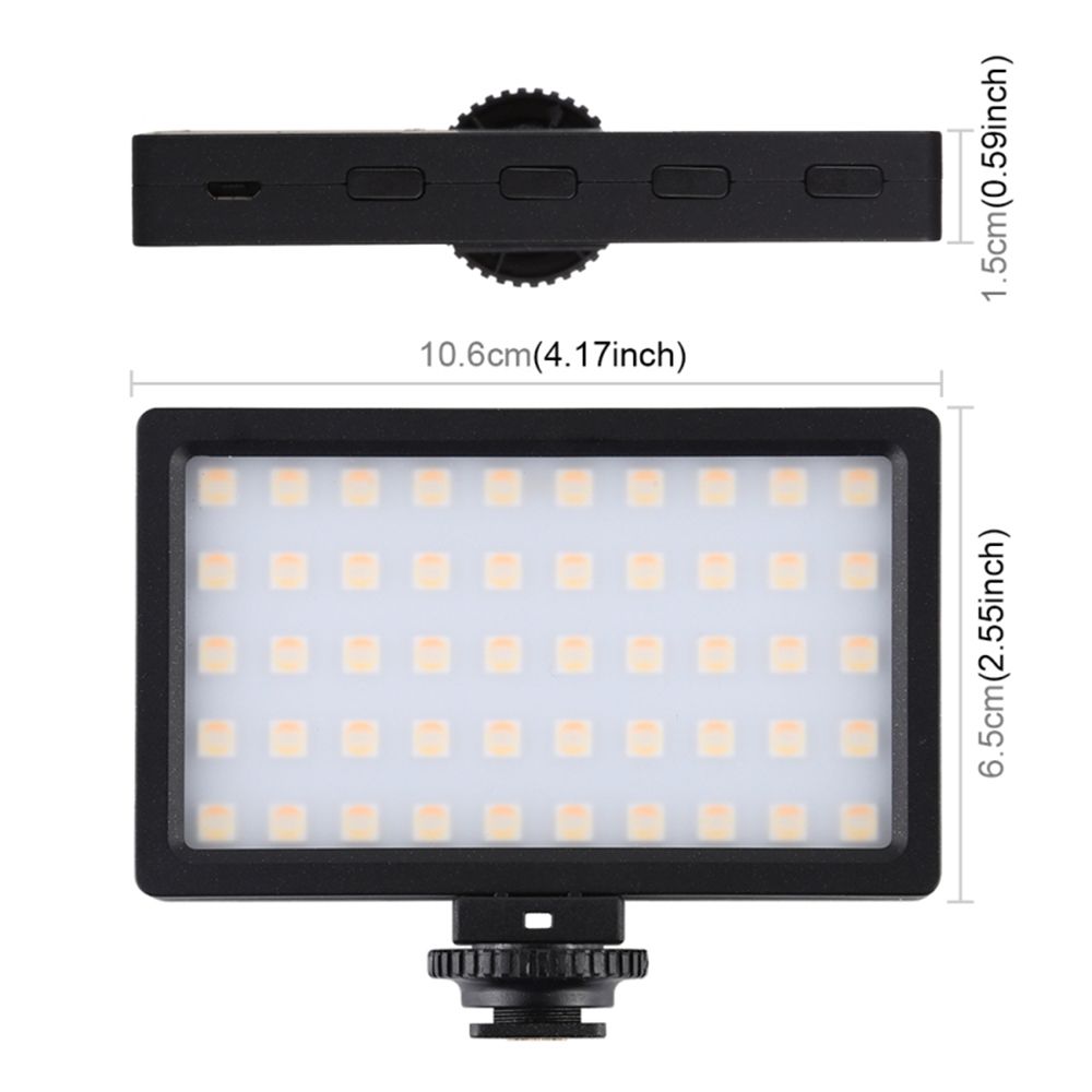 RGB Dimmable Led Fill Light 100LED 800LM Photography Lamp