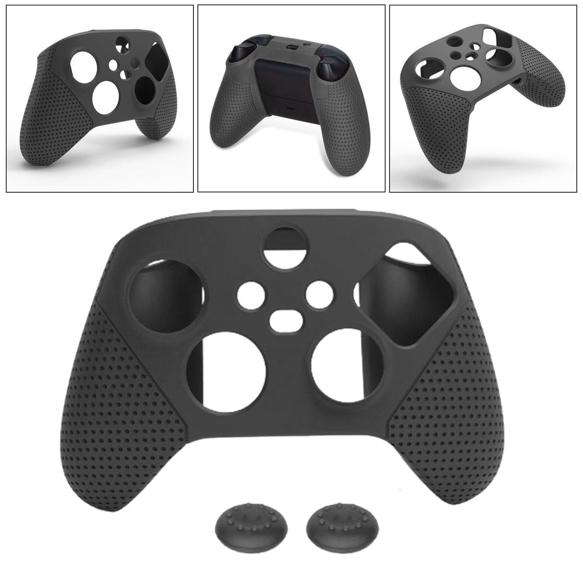 Silicone Case Cover Skin Joystick Grip For   Series  Black