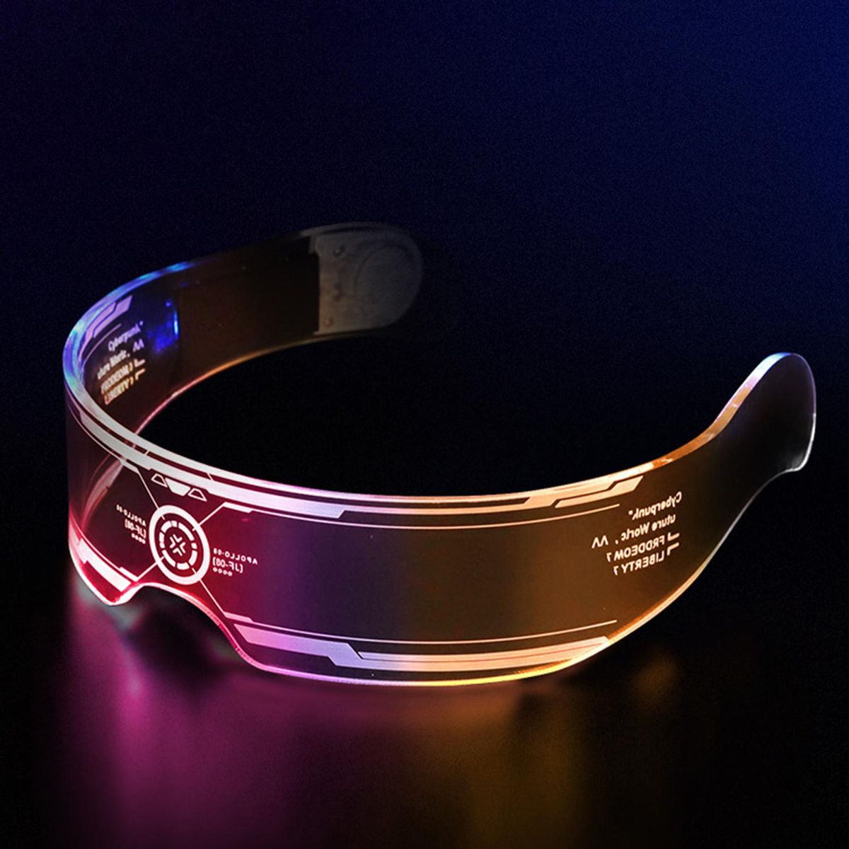 Luminous Glasses LED Glasses Light Up Visor Eyeglasses
