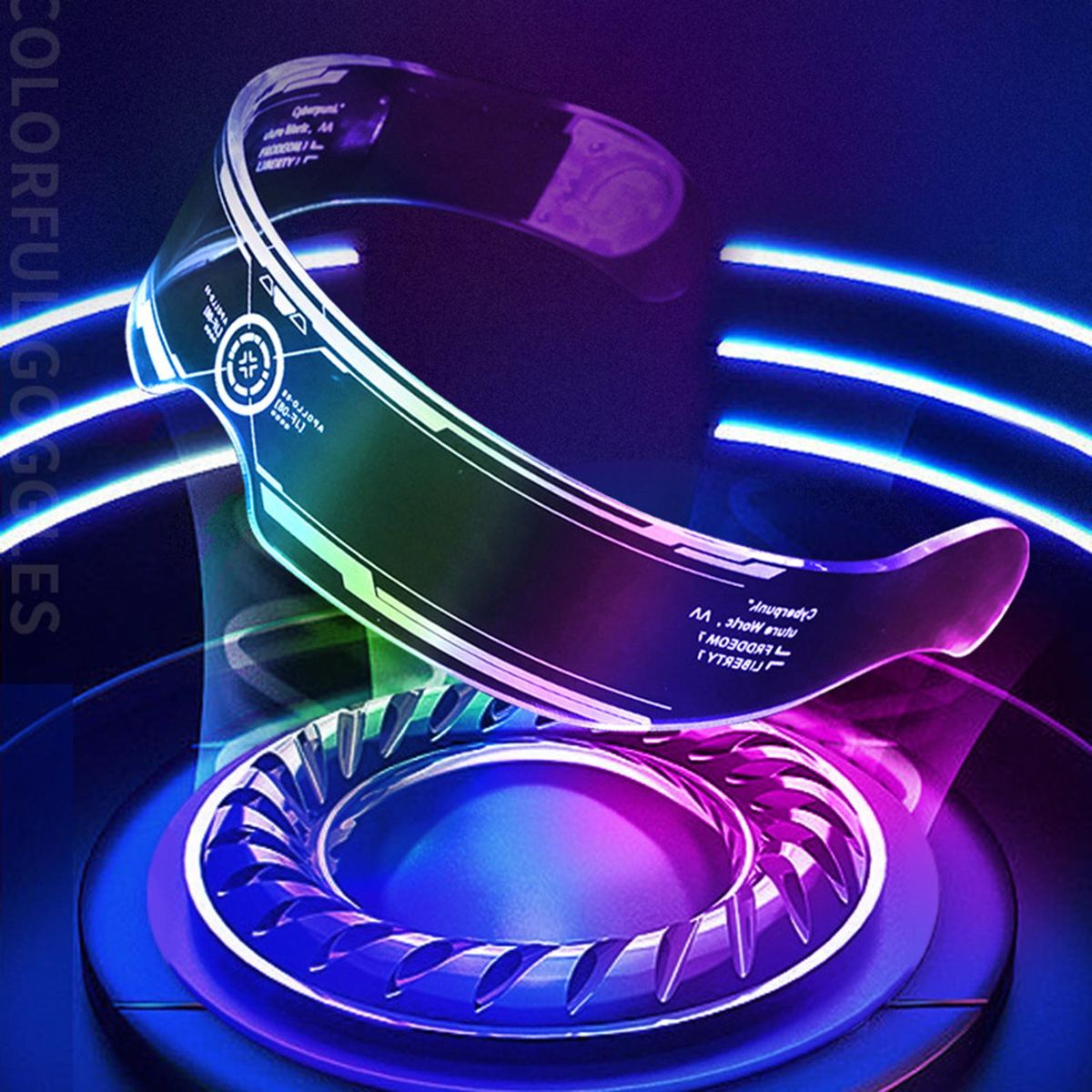 Luminous Glasses LED Glasses Light Up Visor Eyeglasses