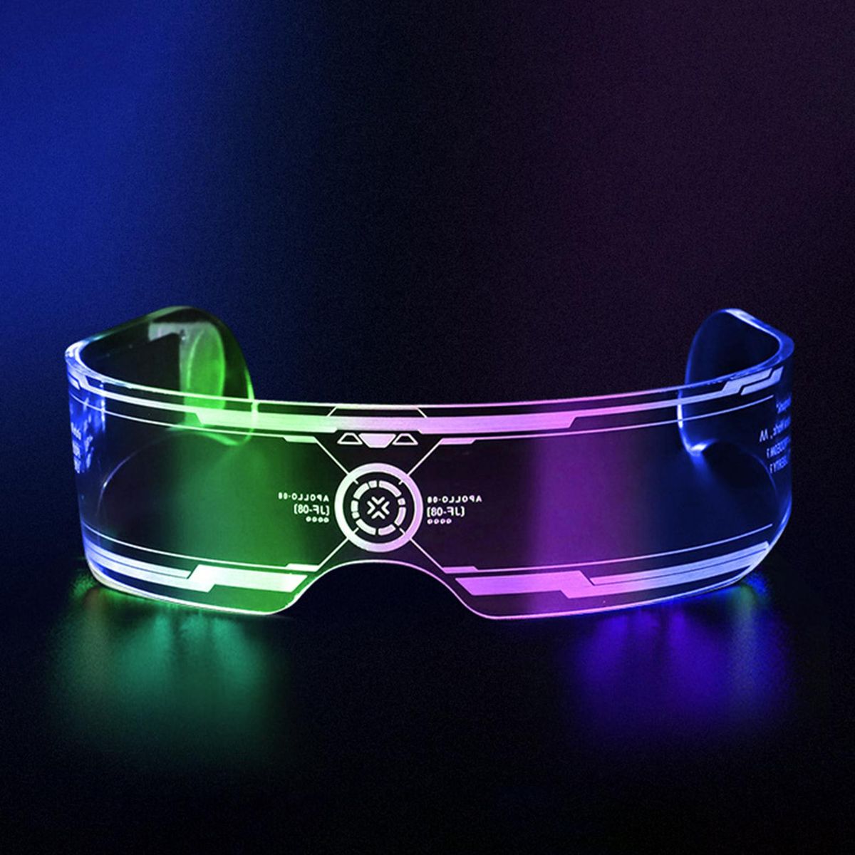 Luminous Glasses LED Glasses Light Up Visor Eyeglasses