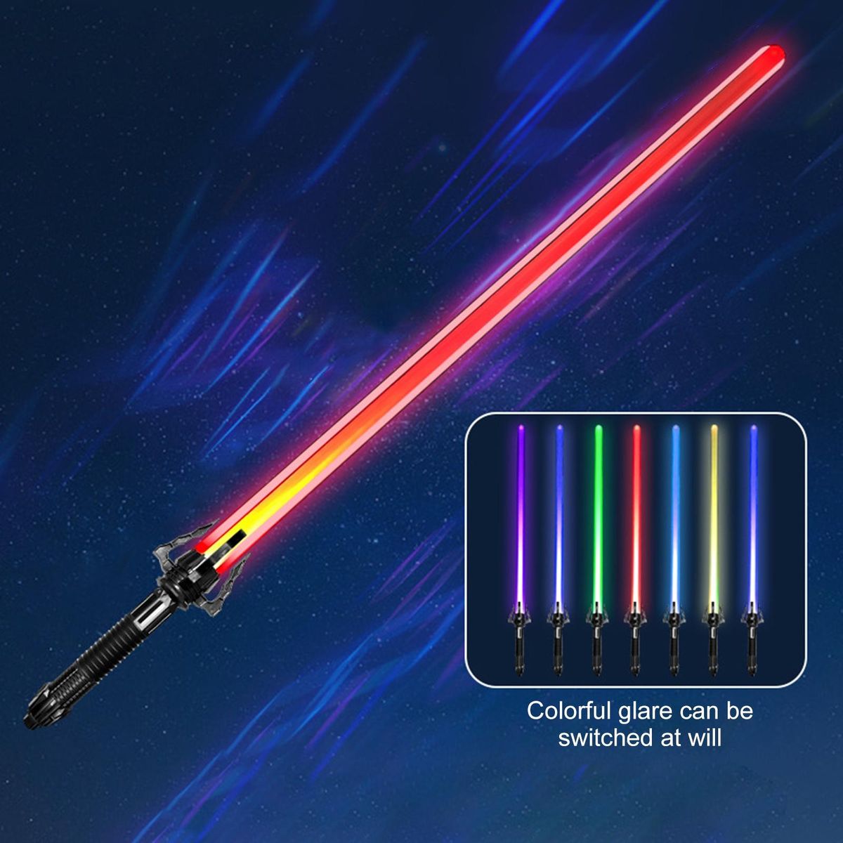 1 Set LED Glow Lightsaber Children Luminous Lightsaber Toy Cosplay Prop B