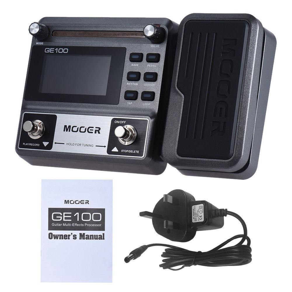 MOOER GE100 guitar effect pedal multi-effect processor pedal with loop recording (180 seconds)