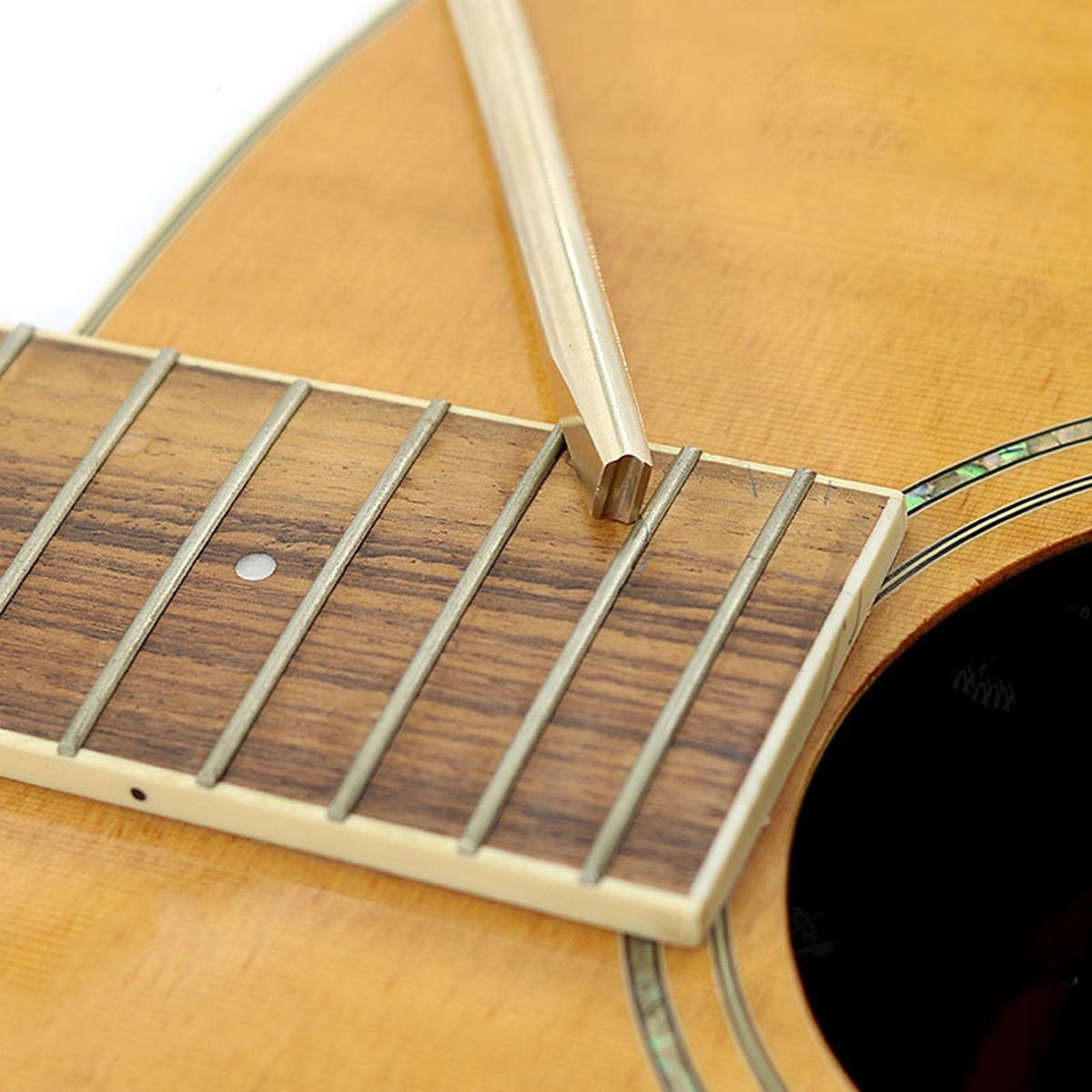 Guitar Fret Repair Tool Precision Fret Wire Setter Tool for Guitar Golden