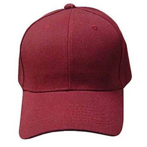 Plain Face Cap -Wine