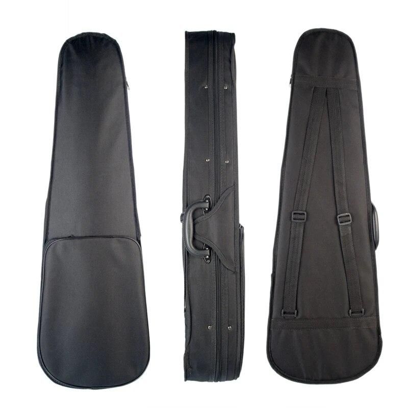 Violin Case 4/4 Size Professional Triangular Shape Violin Hard Case Yellow Inside Violin Parts
