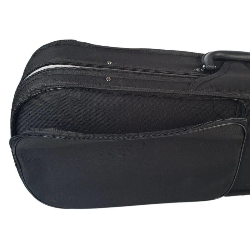 Violin Case 4/4 Size Professional Triangular Shape Violin Hard Case Yellow Inside Violin Parts