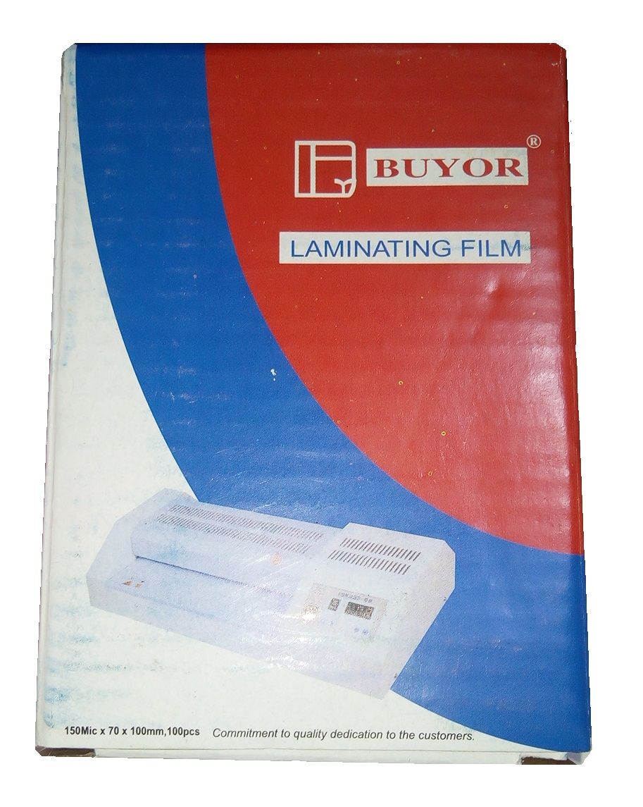 ID Card Size Laminating Film (70x100mm) - 150 Micron, 100 Pieces