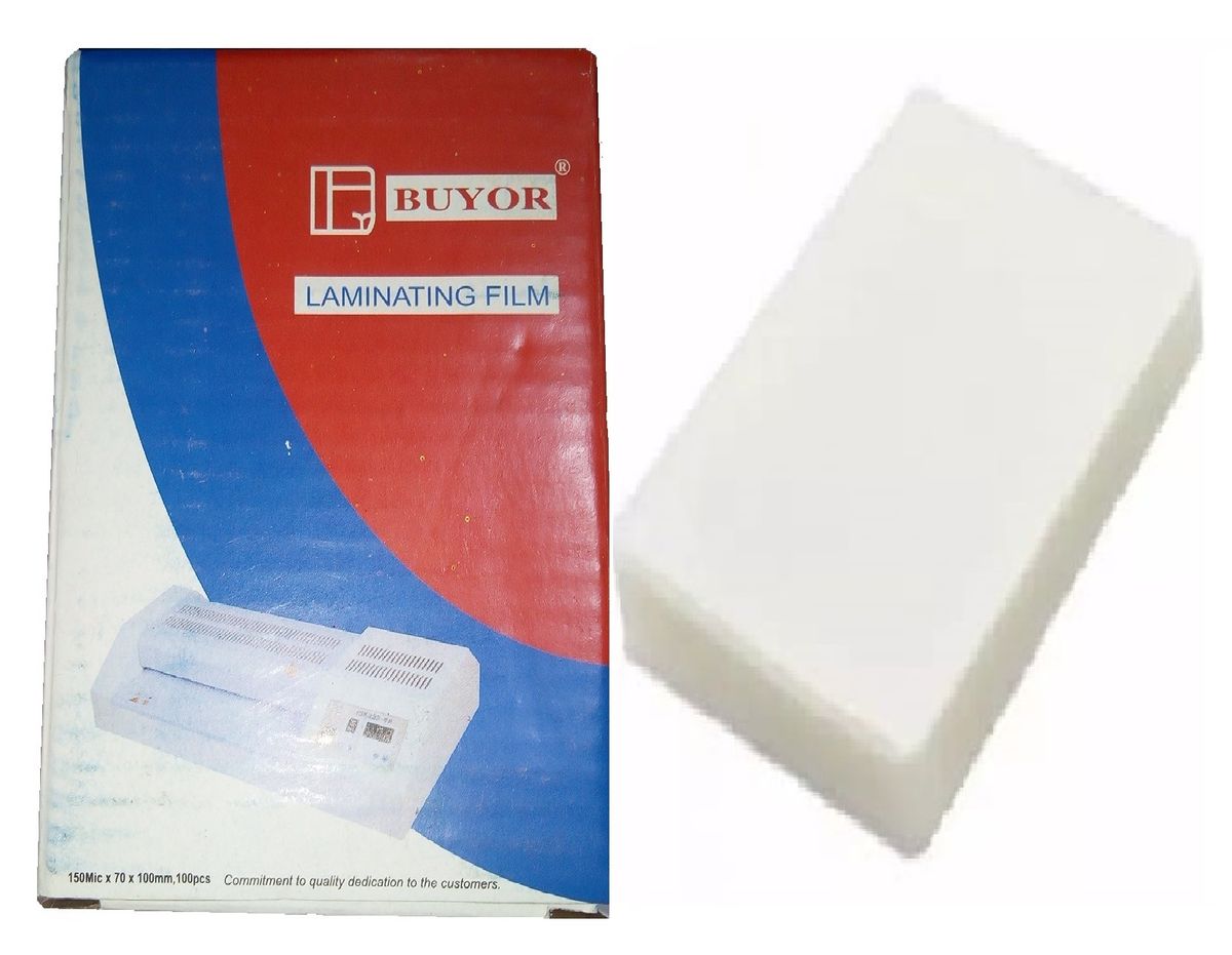 ID Card Size Laminating Film (70x100mm) - 150 Micron, 100 Pieces