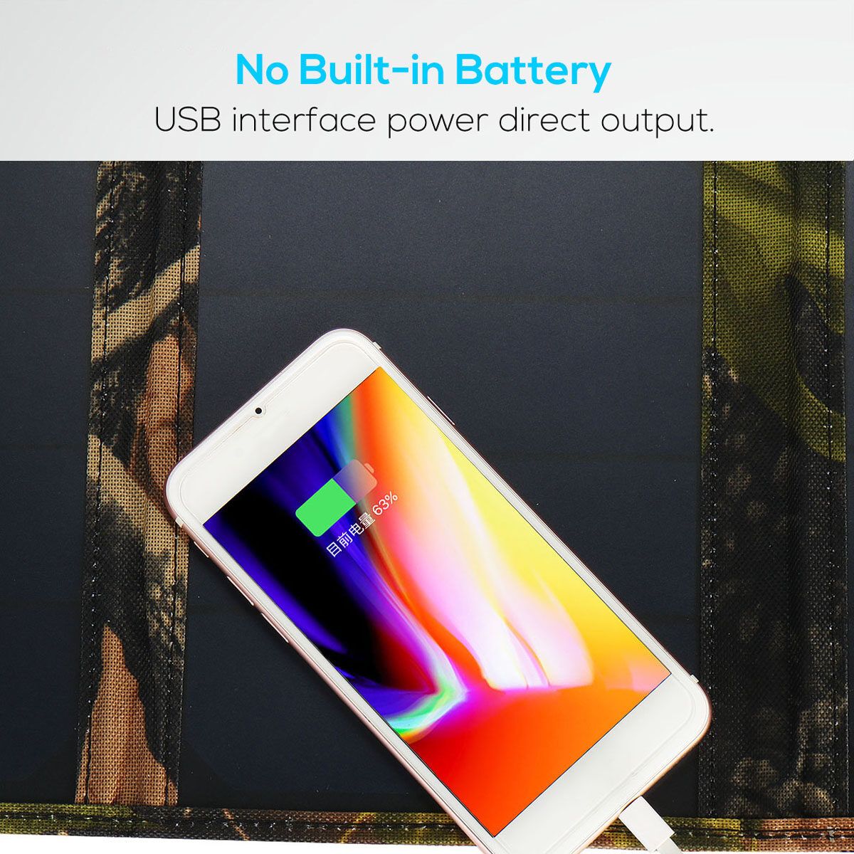 45W 3 Foldable Solar Panel USB Travel Outdoor Camping Phone Charger Travel