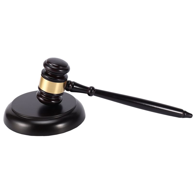 Wooden 's gavel auction hammer with sound block for attorney auction handwork
