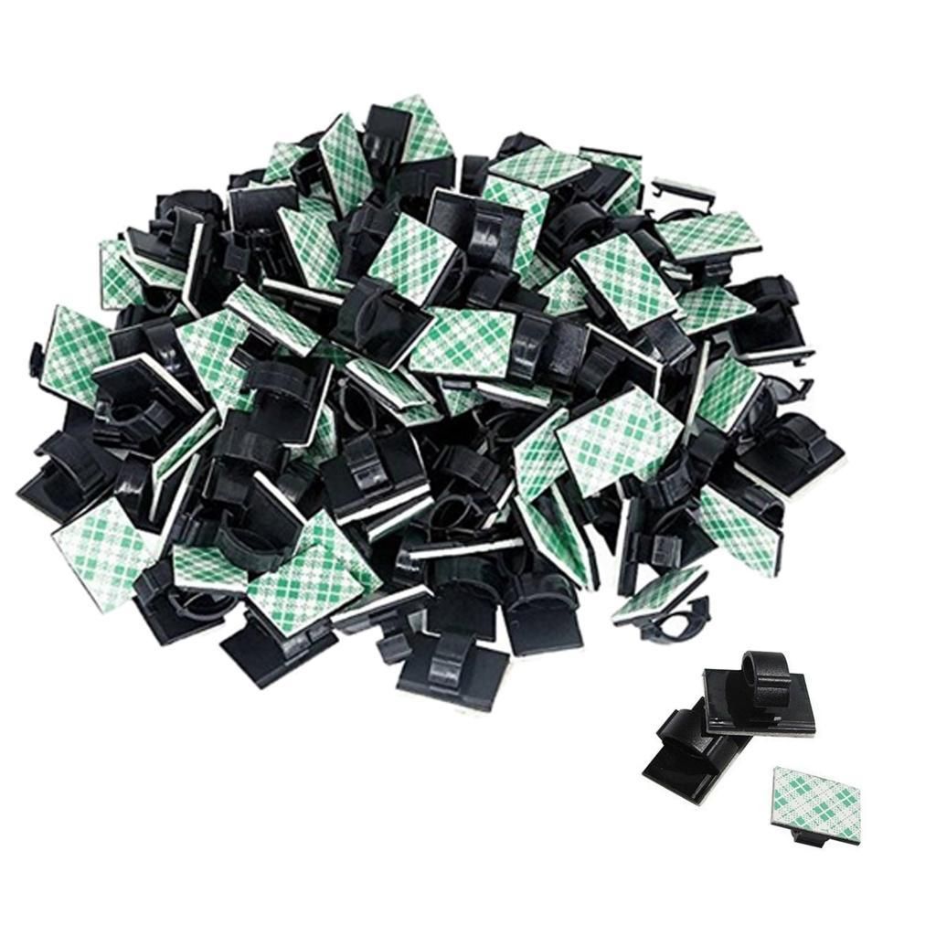 100pcs Wire Clips Cable Holder Clip Cord Organizer For